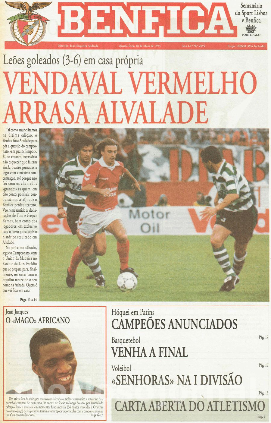 jornal o benfica 2692 1994-05-18